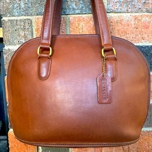 Coach Pelham B6C-9958 vintage domed bowler zip bag Made in USA in 1996 RESTORED!